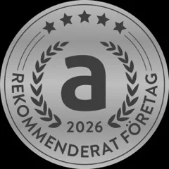Rekommenderat företag 2026 på Aajoda: utmärkelse till Hjerpes Maskincentra, 4,98 av 5 baserat på 49 kundomdömen